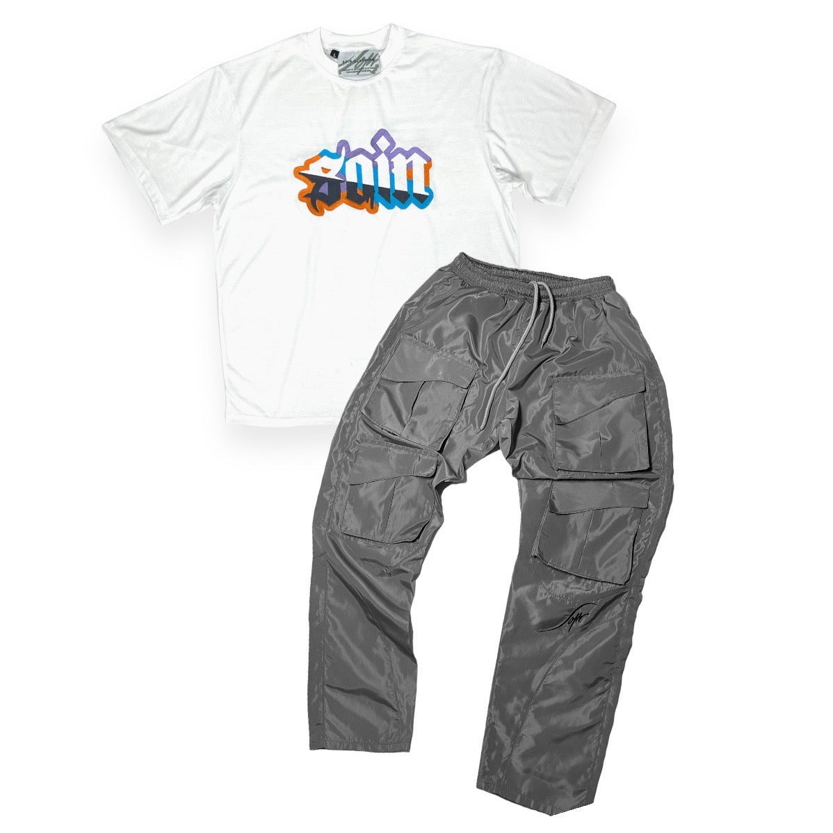 White/Grey pant