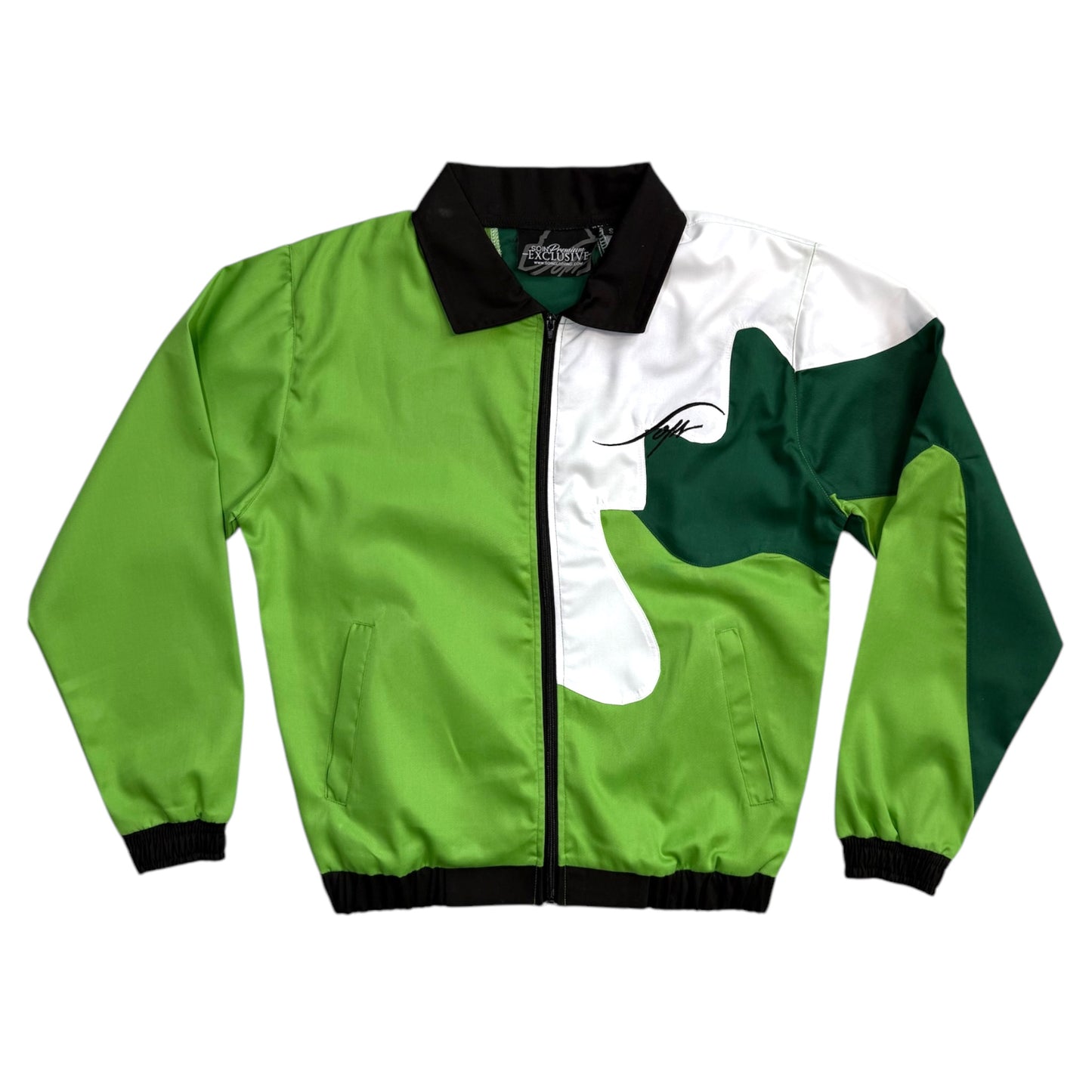 Green Drips Set ( Free Pant )