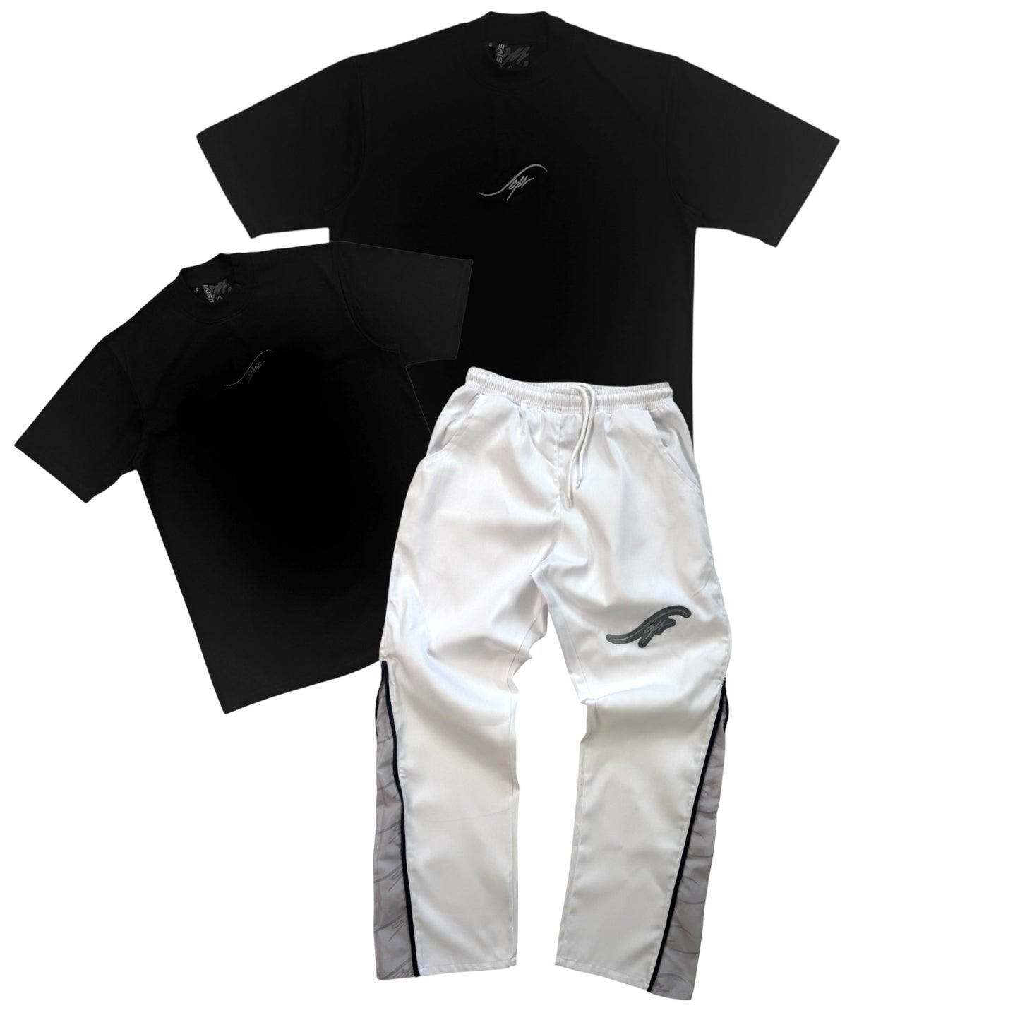 Blckgrey Set (2 tshirts )(1 Pant)